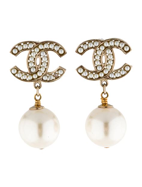 chanel cc earrings price 2013|Chanel earrings therealreal.